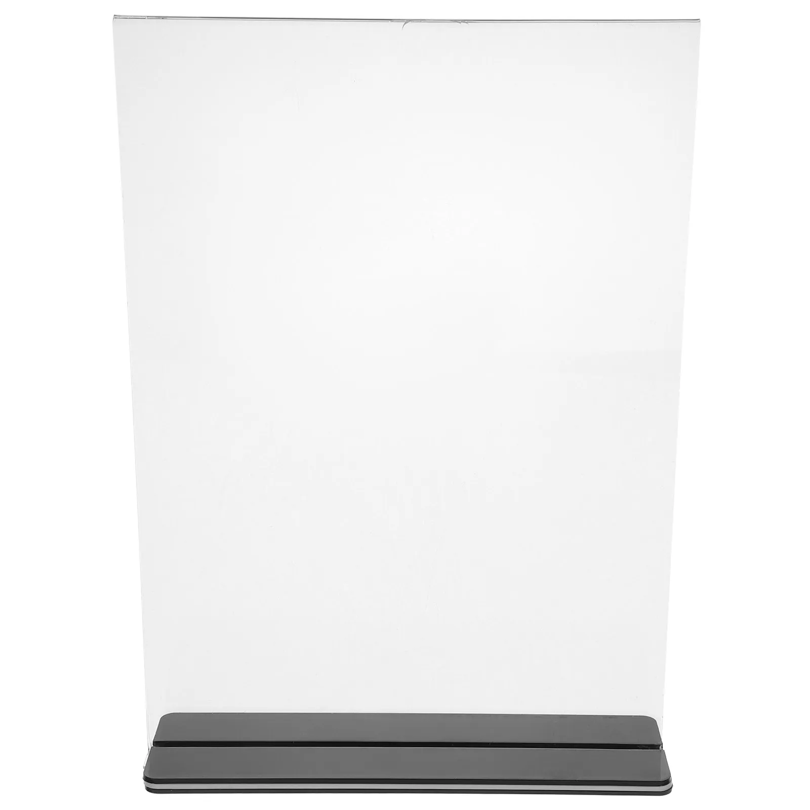 아크릴 디스플레이 스탠드 A4 크기 T 모양 양면 투명 메뉴 홀더 레스토랑 사무실 상점 슈퍼마켓 가격표 랙