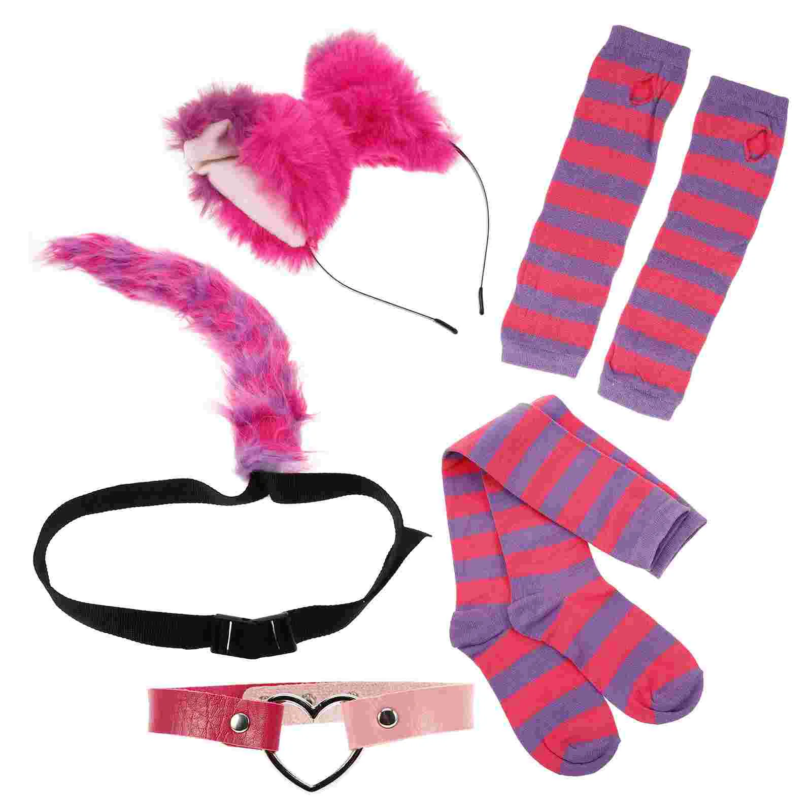 Animal costume set 1 set cat costume accessories cosplay cat ears headband tail gloves collar socks Halloween costume kit