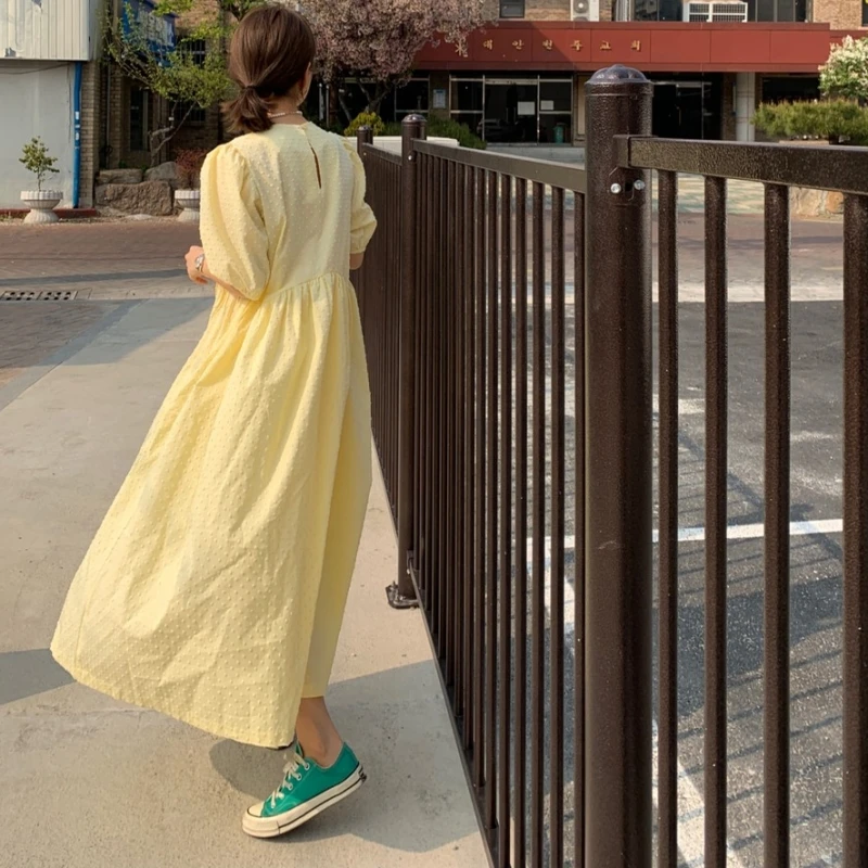 White Elegant Long Dress for Women Casual Summer