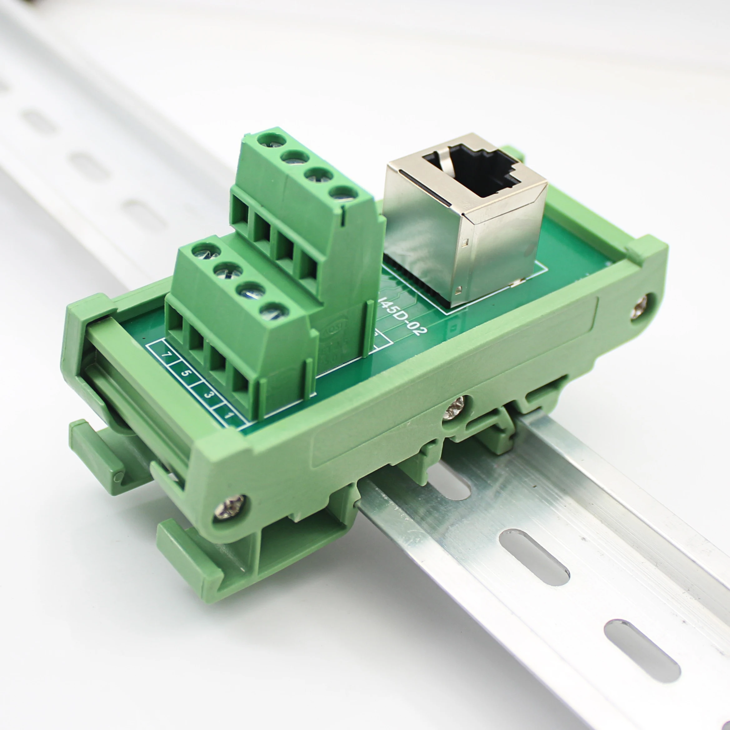 RJ45-vertical-Breakout-board-RJ-45-splitter-RJ45-adapter-Din-Rail ...