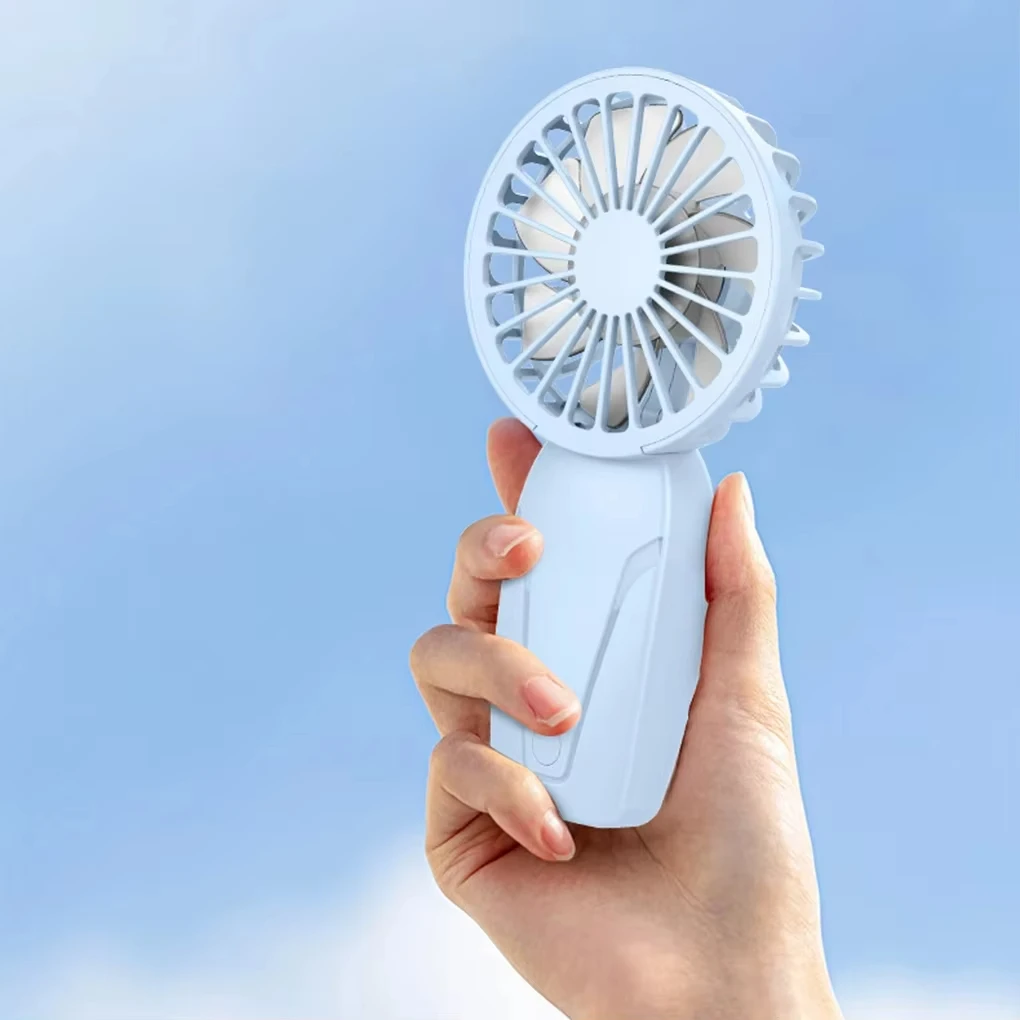USB Handheld Mini Fan USB Rechargeable Cooling Fans Cute Portable Summer Small Pocket Fan Cartoon Mute Fans 2