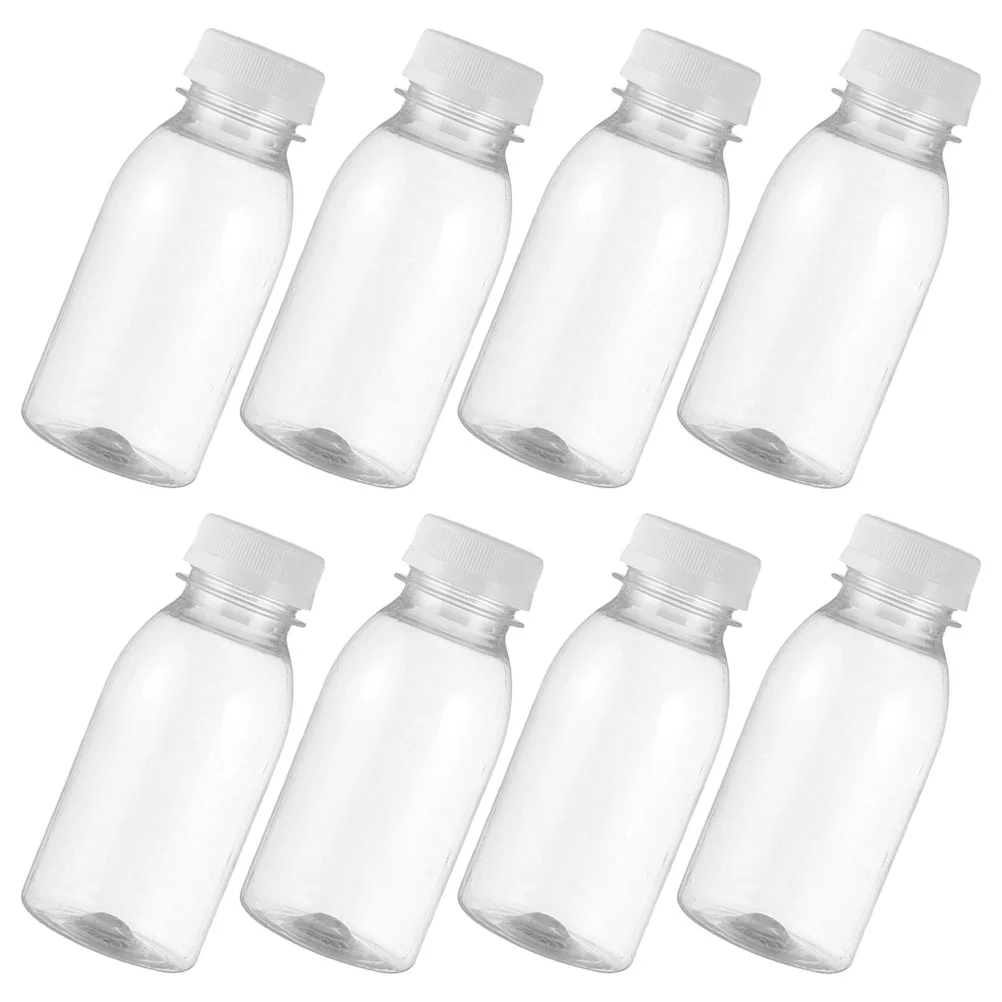 

Empty Water Bottles Plastic Milk Bottles Beverage Containers Tamper Evident Caps Smoothies Milk Juice Drinks Water Bottles