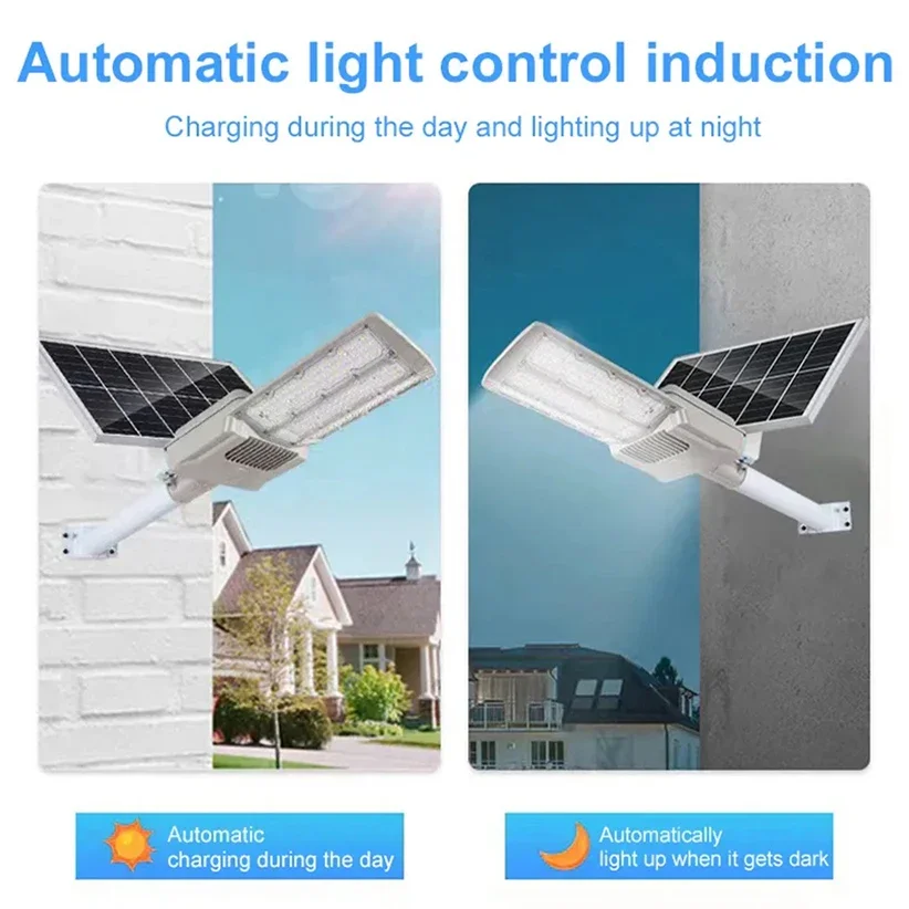 2000W Solar Lights Outdoor Solar Street Lamp Waterproof Sports Remote Control Safety Lighting Garden Decoration Gardening Light