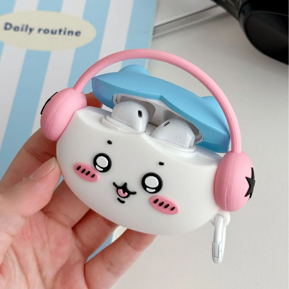 Kawaii Chiikawa Airpods защитный чехол аниме мультфильм Милая красота Airpods 123Pro силиконовый чехол для наушников защита подарки для девочек