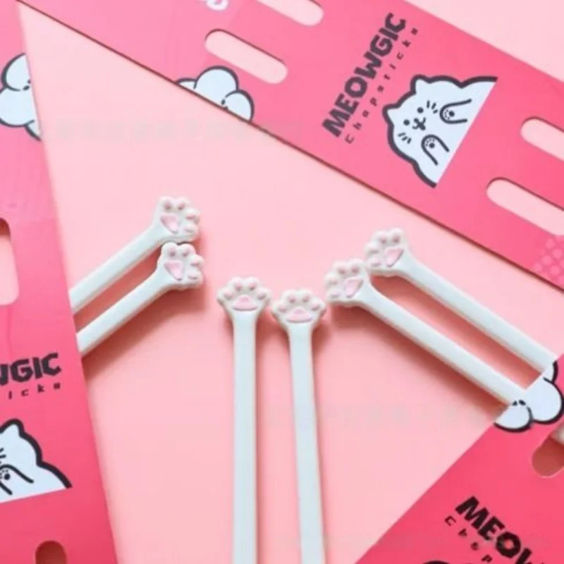 Chopstick Helper Cat Paw Chopsticks For Baby Kids Beginner Practical Chopstick Learning Training Helper Dishe Dinner Kitchen Tool