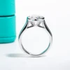 AnuJewel 3ct Heart Cut D Color Moissanite Engagement Bezel Ring With GRA 925 Sterling Silver Rings For Women Jewelry Wholesale 5
