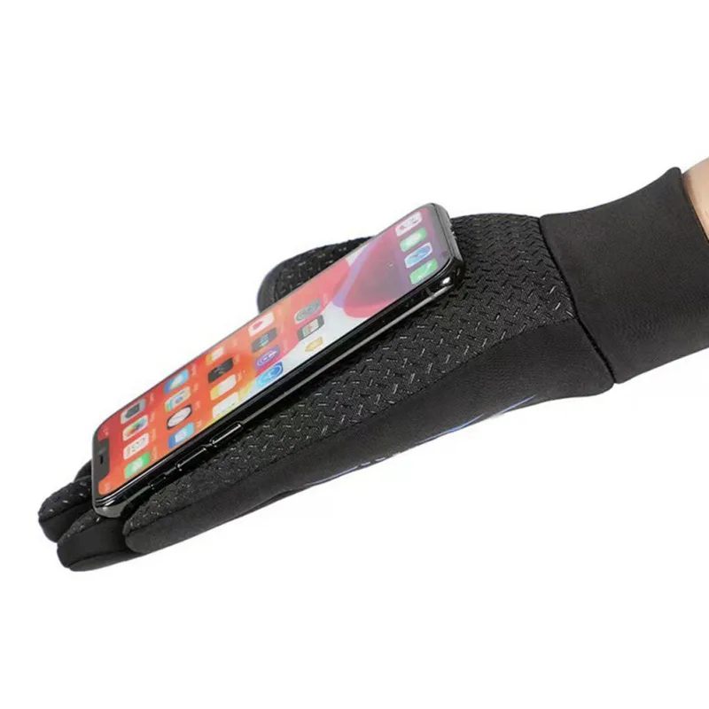 Full Finger Touchscreen Cycling Motocycle Gloves Waterproof Antislip Plush Thermal Ski Bicycle Camping Gloves for Men Women 4