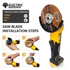 125MM Brushless Angle Grinder 4 Gears Cordless Cutting Machine Metal Grinding Polishing Power Tool For DeWalt 20V Battery 6