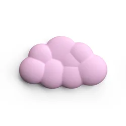 Ergonomic Cloud Memory Foam Wrist Rest Mouse Pad (Pink short)
