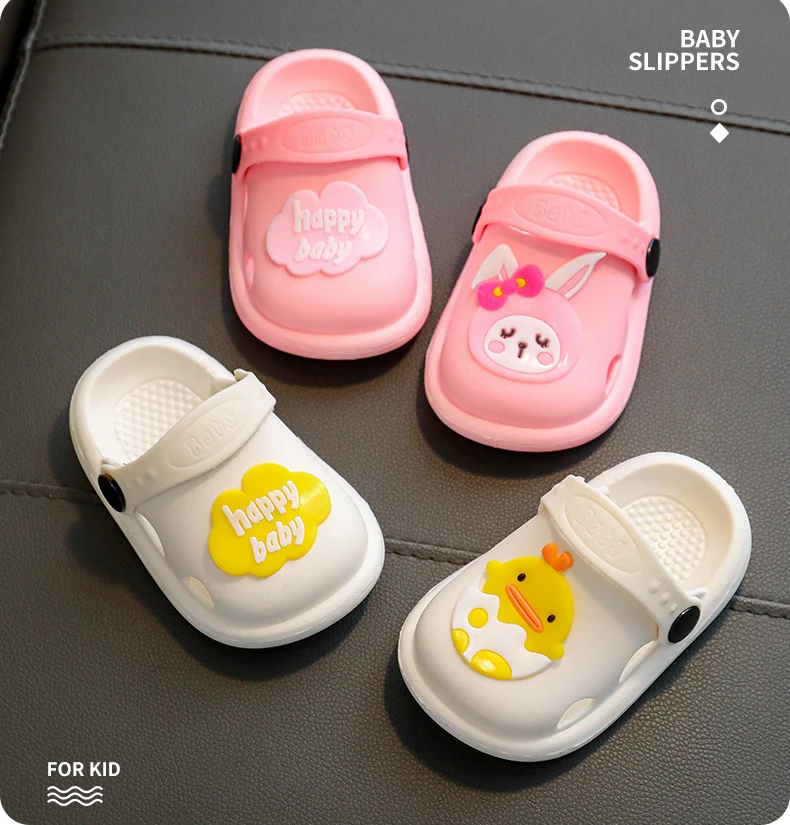 Children Slippers Baby Boy Beach Shoes Kids Slides Outdoor Garden Shoes Cartoon Happy Baby Girl Sandals 1-10 Years Kids Slippers comfortable sandals child