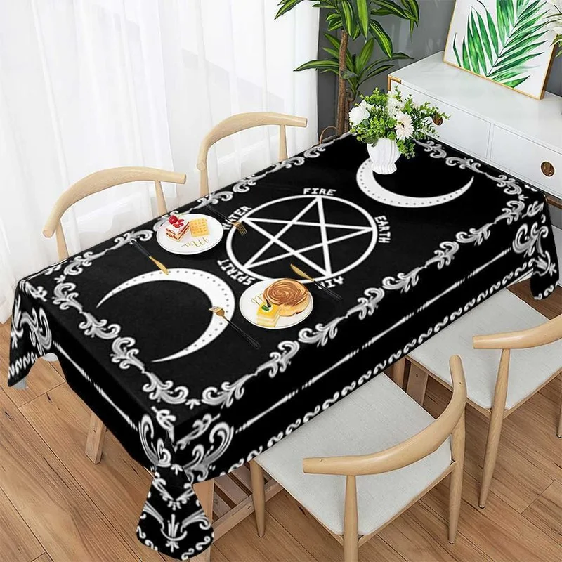 Christmas Printing Banquet Household Tablecloth Waterproof Oil-proof Coffee Table Cloth Kitchen Decoration Table Cover Red Mat
