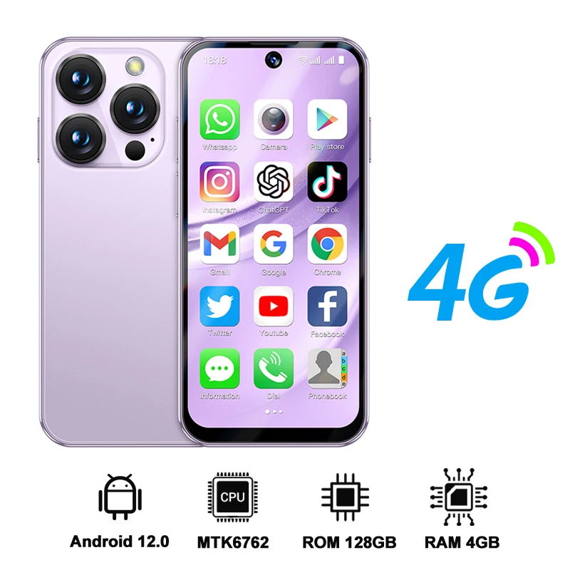 purple 4GB 128GB