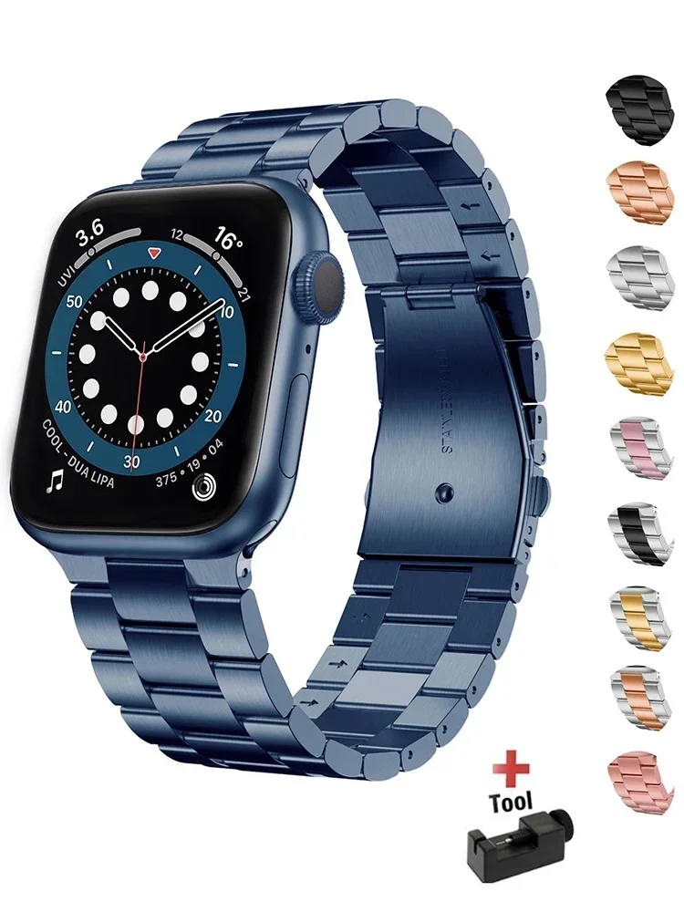 Sleek Stainless Steel Metal Link Bracelet