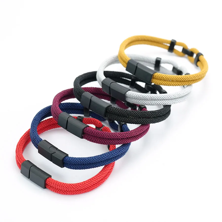 Men Milan Thread Braided Leather Wrap Bracelet