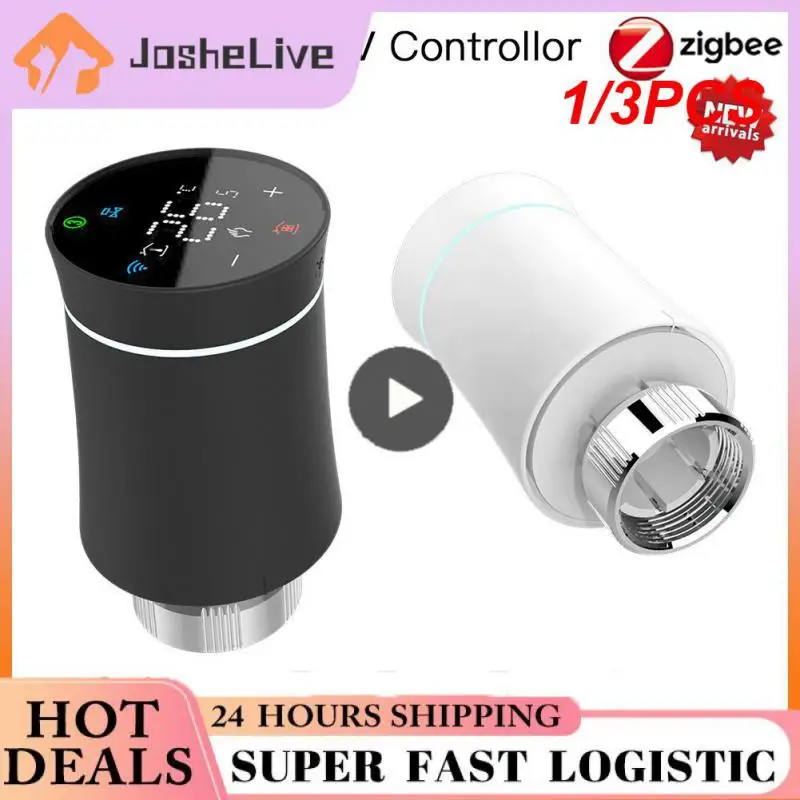 

1/3PCS Tuya ZigBee3.0 New Radiator Actuator Valve Smart Programmable Thermostat Temperature Heater TRV Alexa Voice Control
