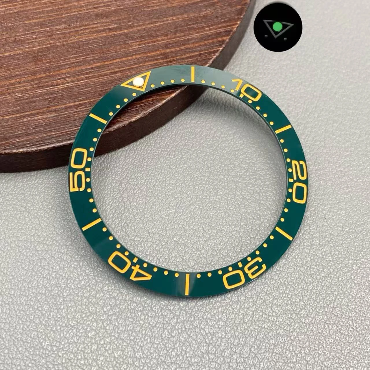 Ceramic Blue-Green Lumi Bezel Insert