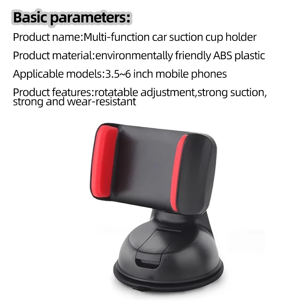 Universal Adjustable Angle Mobile Phone Holder with Suction Cup