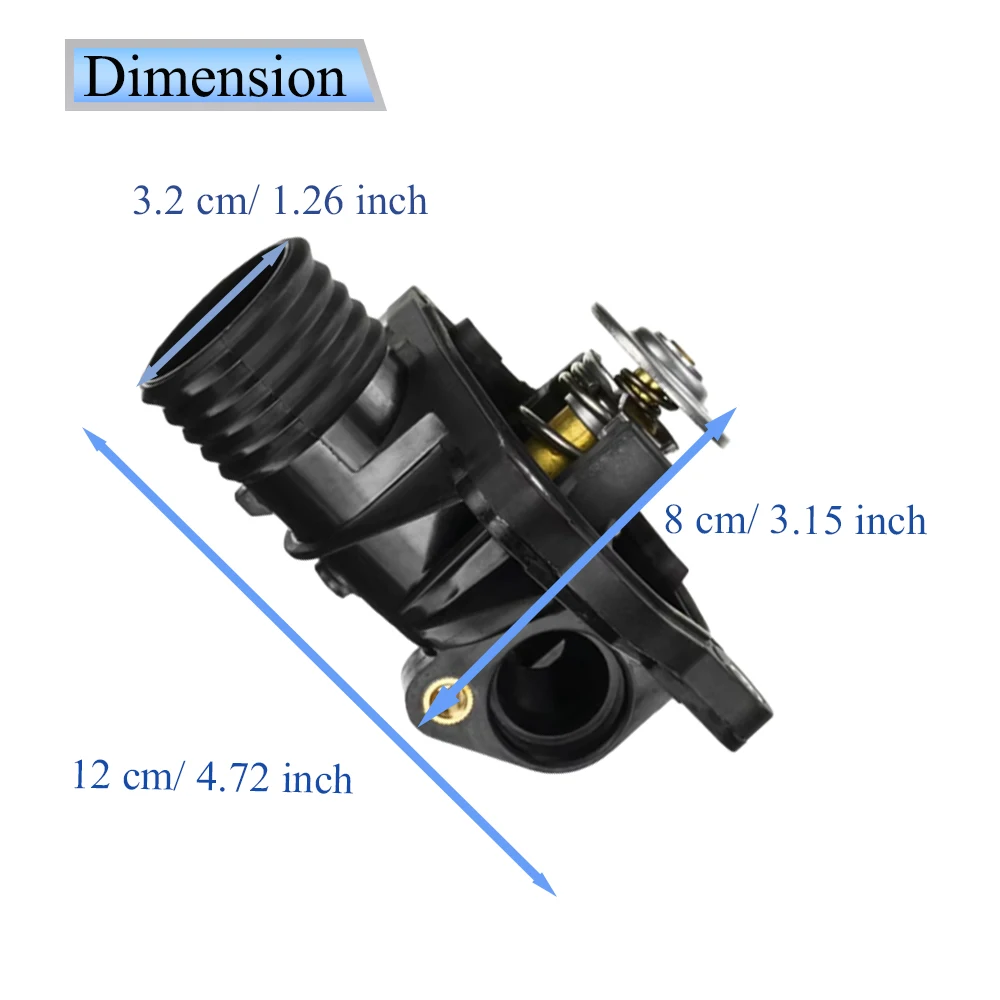 1x Engine Coolant Cooling Thermostat Housing Assembly for Land Rover Freelander 2000-2006 PEL000090 PEM100570 PEL100570