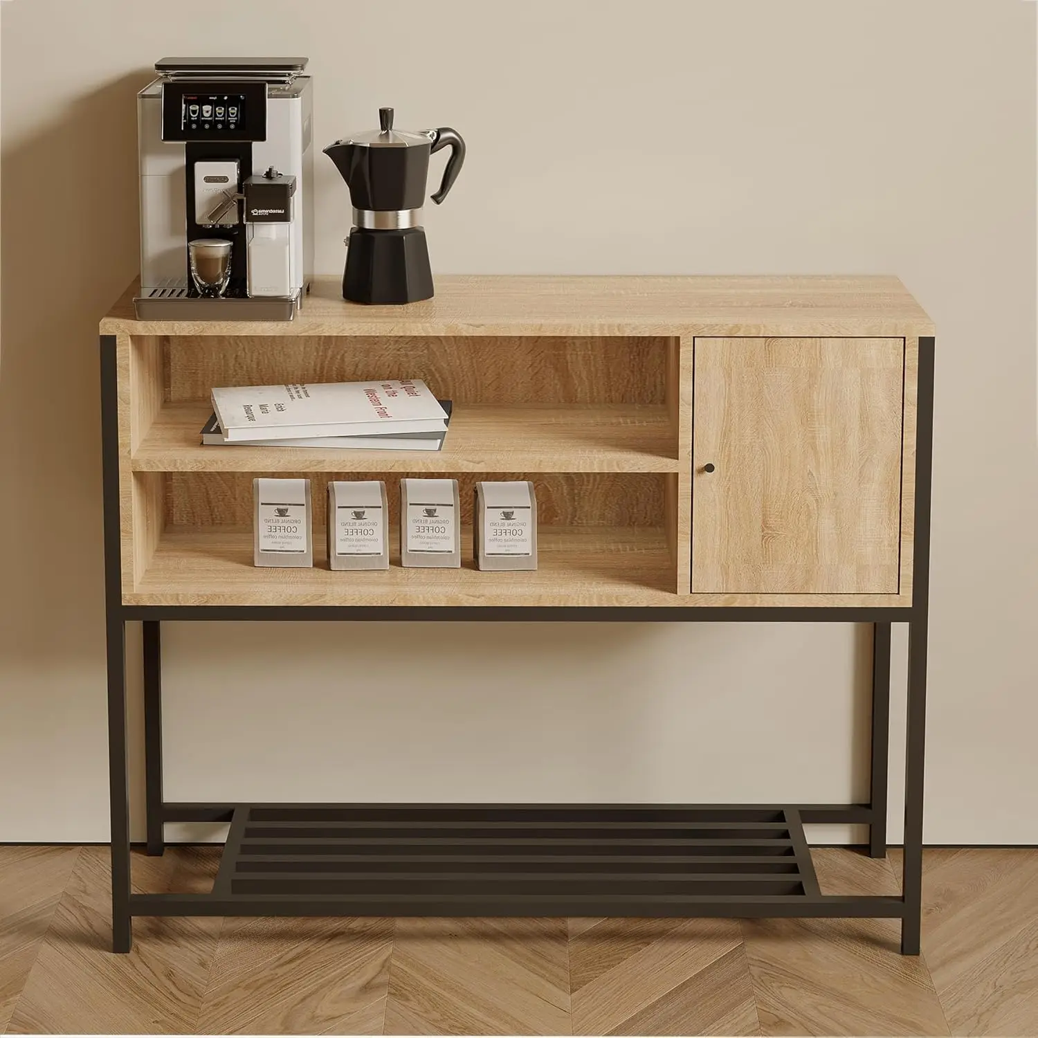 Coffee Corner with Side Storage Cabinet - ركن قهوة...