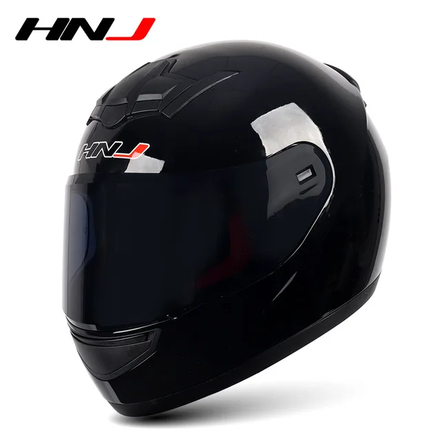 Full Helmet Motorcycle Kask Casco Moto Female Cycling Cap Horn Pink Man Motorcross Motorbike Helmet Casco De Moto HNJ939 939BlackLenHelmet