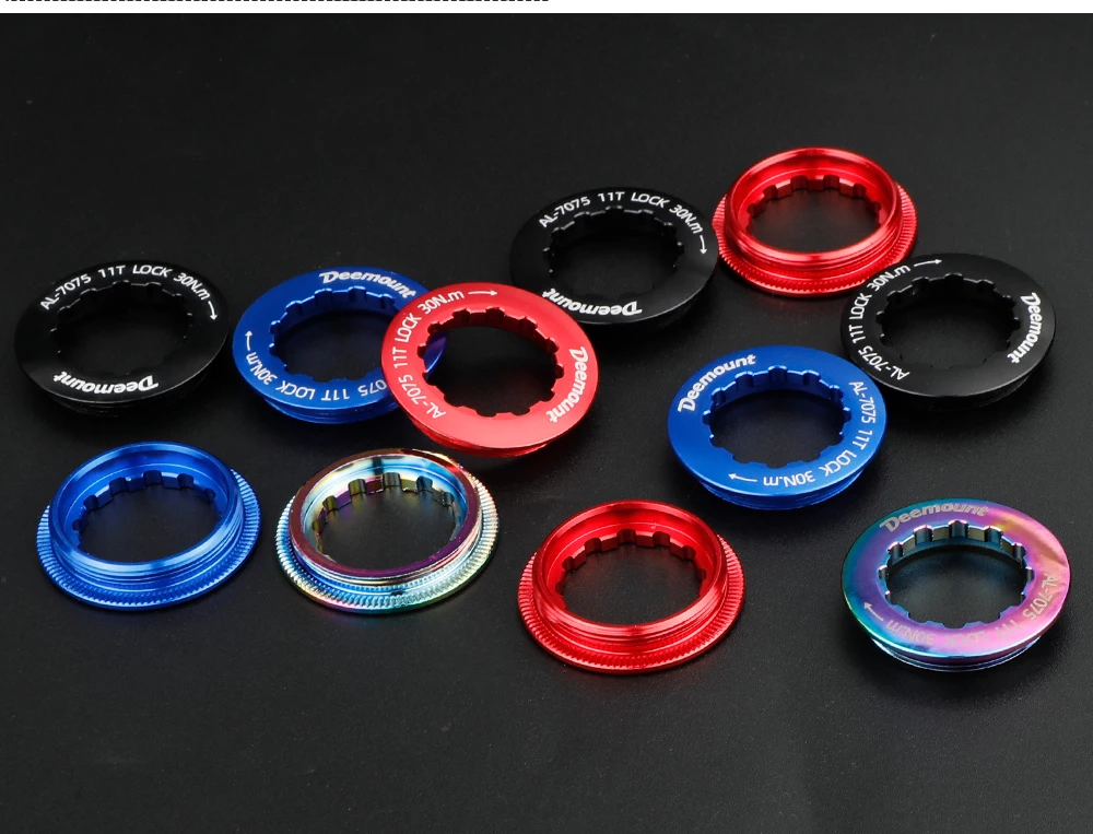 Deemount Fahrrad-Kassetten-Verschlussring 8s 9s 10s 11s Aluminium-Schwungradabdeckung Gewinde-Fixierring 11T MTB Rennradteile – Detail 10