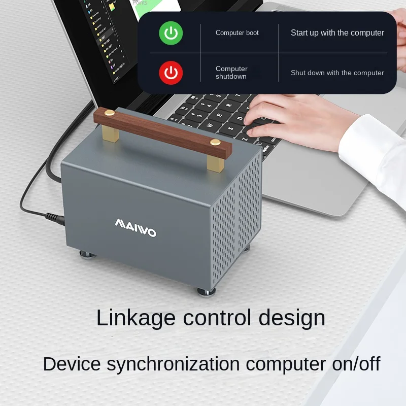MAIWO 4 Bay Hard Drive Docking Station SATA To Type-C 10Gbps External HDD Docking for 3.5 Inch HDD/SSD Station Support 88TB Hdd