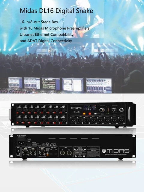 Midas DL16 16-Input/8-Output Stage Kotak Yang Sesuai dengan Midas DL16 16-Input/8-Output Stage Kotak Yang Sesuai dengan