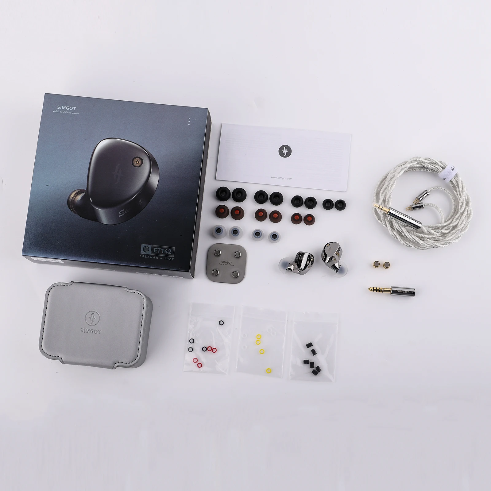 SIMGOT ET142 Advanced Dual-Symmetric Magnetic Planar & PZT IEM Earphone Wired Earbuds with  LC7 Cable and Dual Nozzle Tuning 5