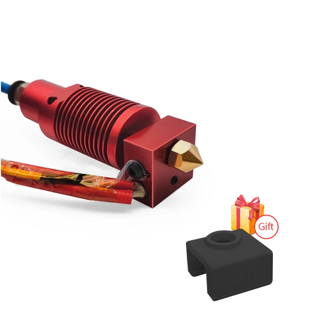 Extrusora Montada Hotend Kits Bloco de Calor de Alumínio Tubulação Bowden Ptfe Peças de Impressora 3d Ender Pro Cr10 12v 24v - Imagem 6