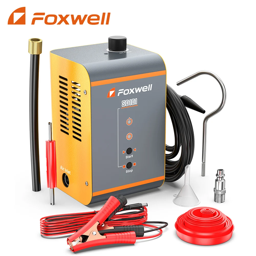2023 Foxwell Sd101 Rilevatore Di Perdite Di Fumo Per Auto 12V Analizzatore Di Perdite Di Tubi Automobilistici Sistema Evap Test Generatore Di Fumo Di 