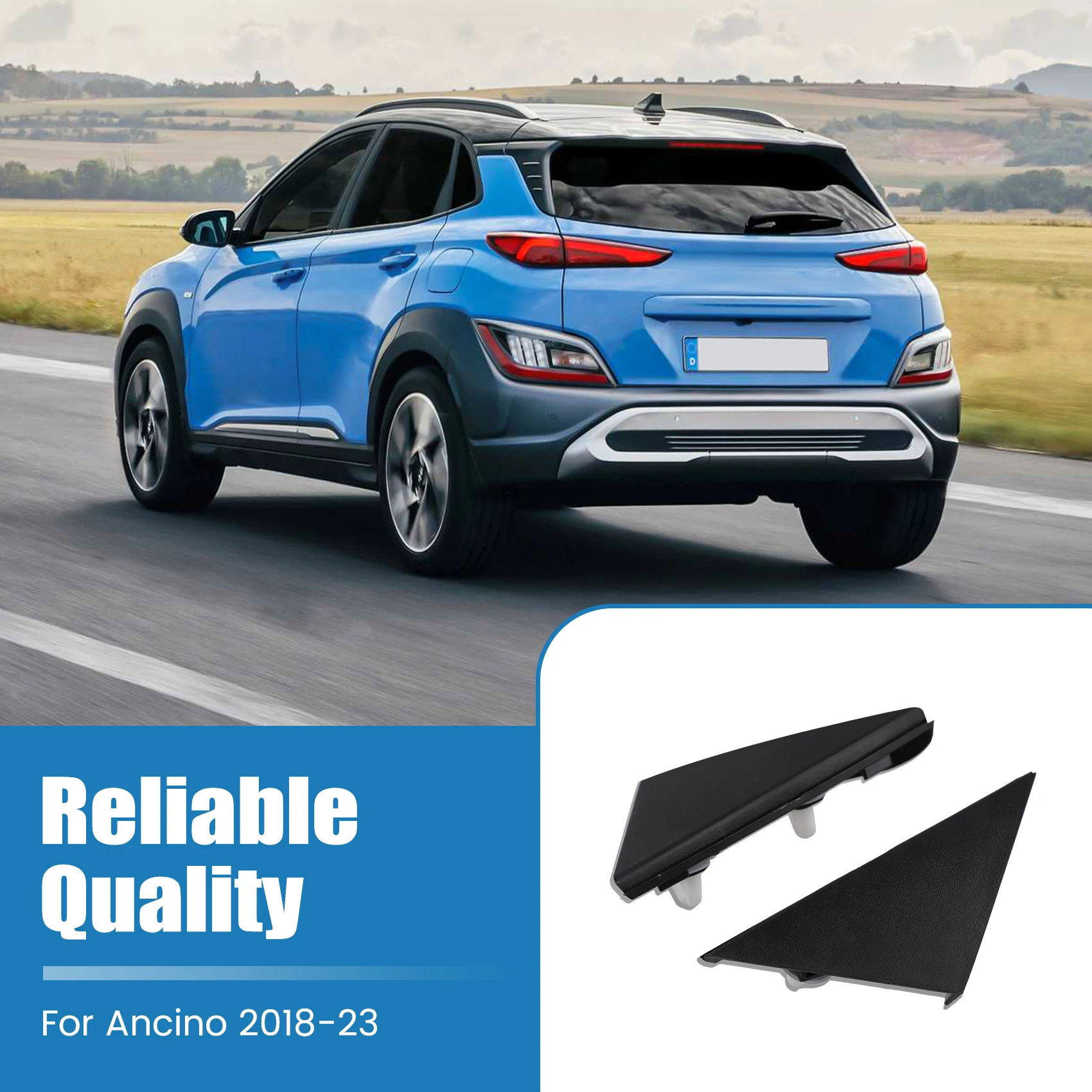 A03Z-자동차 왼쪽 + 오른쪽 펜더 필러 트림 몰딩 86180-J9000 86190-J9000 Hyundai Kona 2018-2023