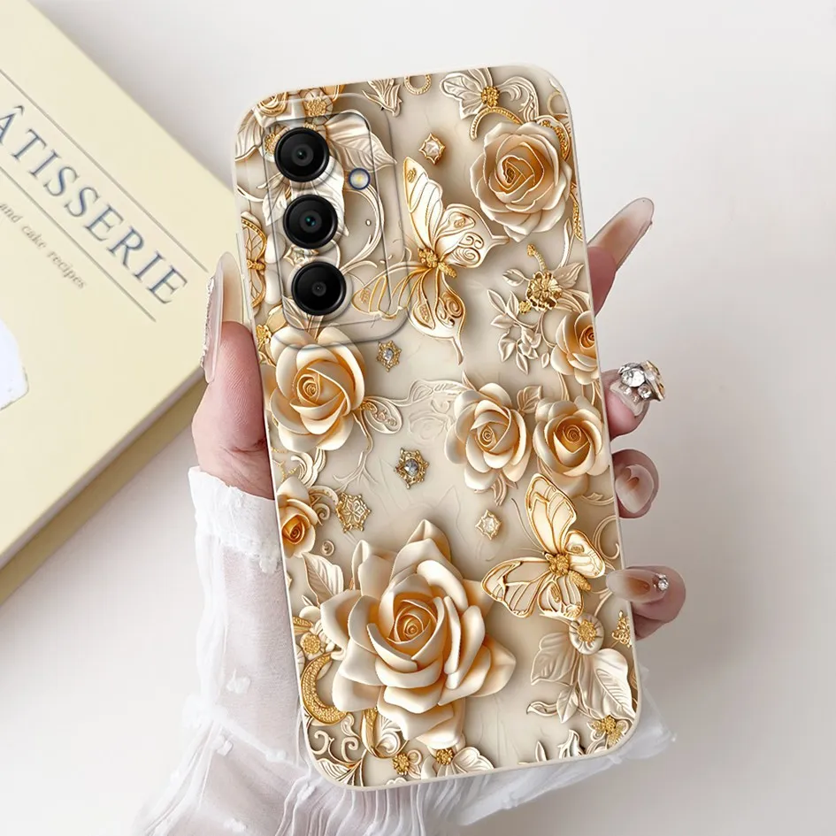 Silicone Flower Bowknot Soft TPU Case for Samsung Galaxy A16 5G