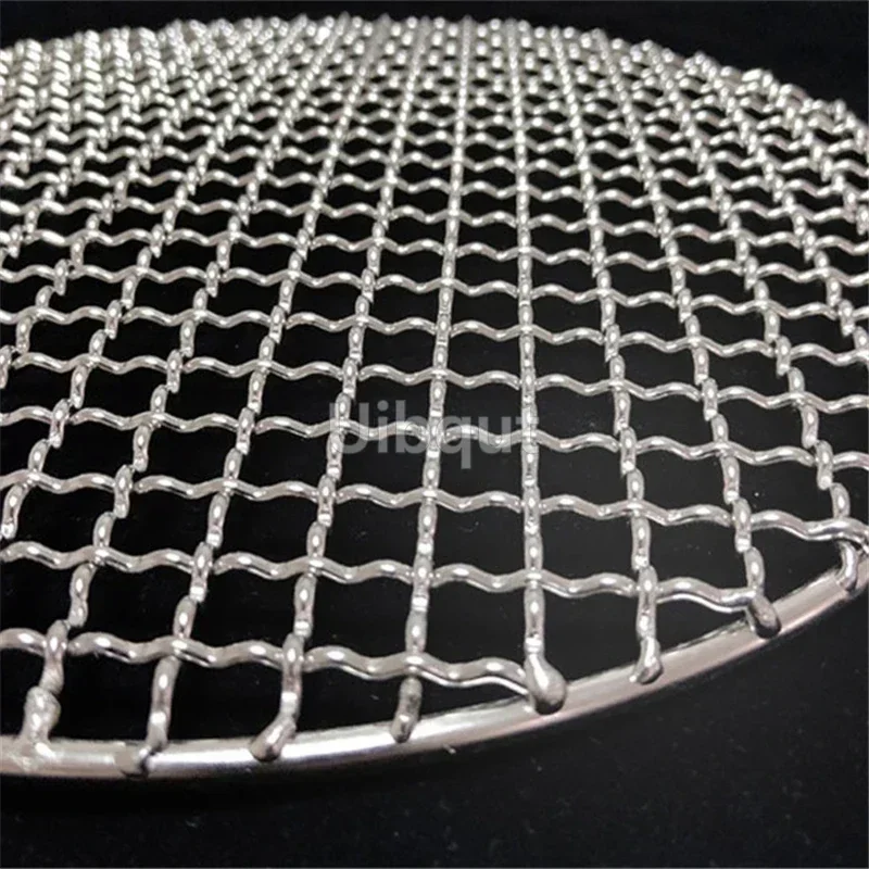 BBQ Grill Mesh Home Roast Nets Bacon Grill Tool Iron Nets non-stick BBQ Mat Grid 304 Stainless Steel smoker accessories
