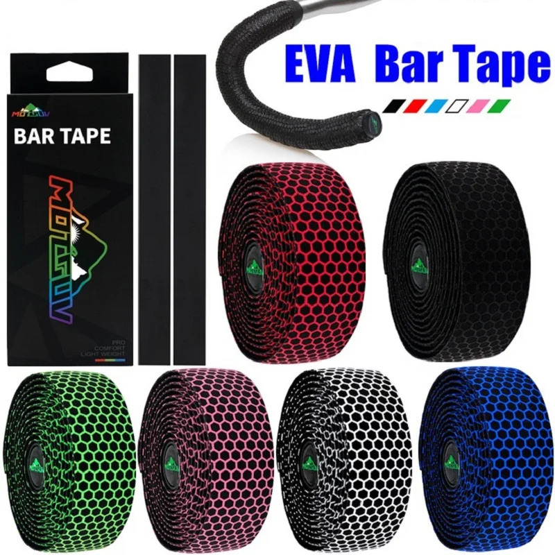 Bike Handlebar Tape Bike Handlebar Tape Silica Gel Road Bicycle Handle Bar Straps Breathable Anti-slip Cycling Racing Fixed Gear Belt