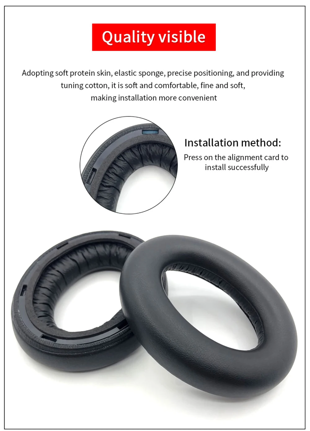 Ear Pads For Sennheiser Momentum 4.0 Headphone Cushion MOMENTUM4 Headset Foam Earpads Replacement Sponge Earmuffs Headbeam Cover