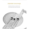 Stainless Steel Angle Gauge Round Head Caliper Measuring Ruler Vastar 180 Degree Adjustable Protractor 2