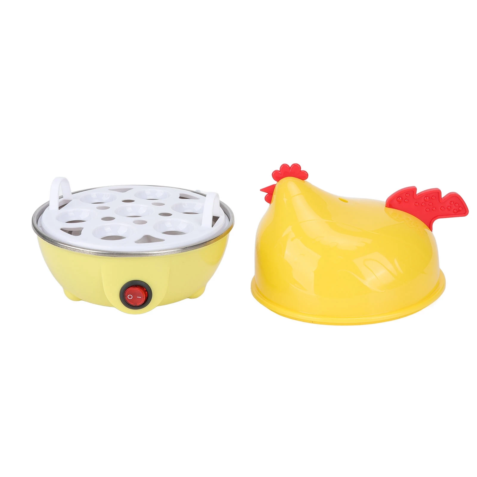 Electric Egg Cooker Chicken Shape Rapid Egg Boiler 7 Egg Capacity Automatic Shut Off Quick Egg Cooker Mini Breakfast Machine 2