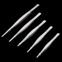 1PCS Livestock Animal Veterinary Tweezers Stainless Steel Surgical Forceps Tweezers kit Heat Resistant Straight Tweezers 2