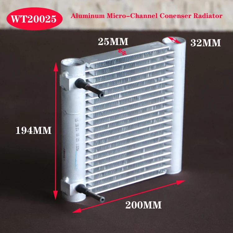 WT20025PURSWAVEMiniRadiatoraircooledcondenserfancoolingevaporatoraluminummicrochannel