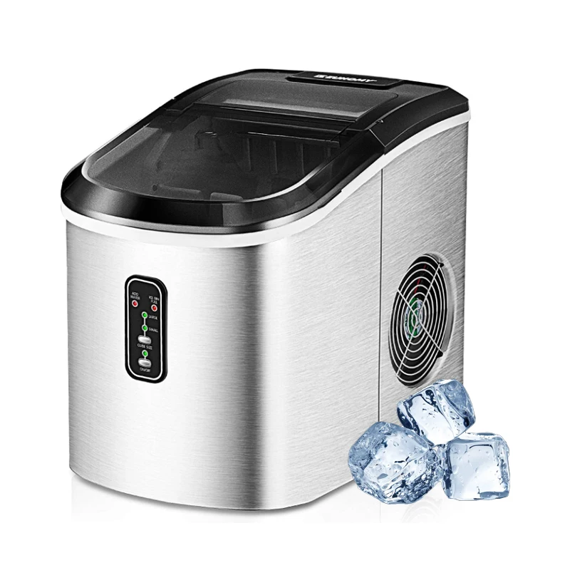 Ice Maker Machine Countertop, 26 Lbs In 24 Hours, 9 Cubes Ready In 6