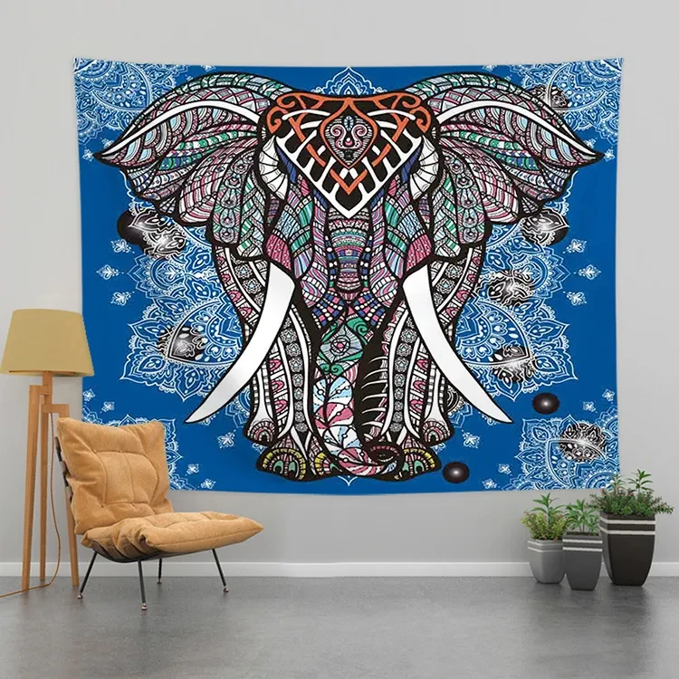 

Скандинавский гобелен в виде слона в богемском стиле Мандала для гостиной настенные гобелены для дома декоративная постер для спальни общежития