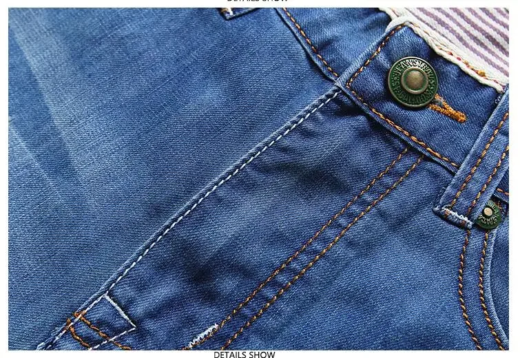 Summer Thin Denim Shorts For Men Good Quality Shorts Jeans Men Cotton Solid Straight Jeans Shorts Male Blue Casual Jeans Size 40 4