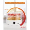 Food Dehydrator,  for Food & Jerky, 280W Meat Dehydrator Machine for Dehydrated Foods w/ 5 Drying Racks White 5