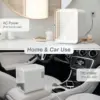 Mini Fridge with Dimmable LED Mirror 4 Liter Easy-Take Skincare Fridge Small Refrigerating Makeup for Bedroom Car Portable 5