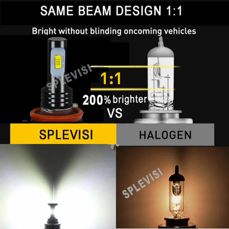 화이트 LED 헤드 라이트 로우 딥 빔 전구 6000K, 토요타 베르소 2009 2010-2013 토요타 프리우스 2009-2015 토요타 어벤시스 T27 에 적합, 2 개