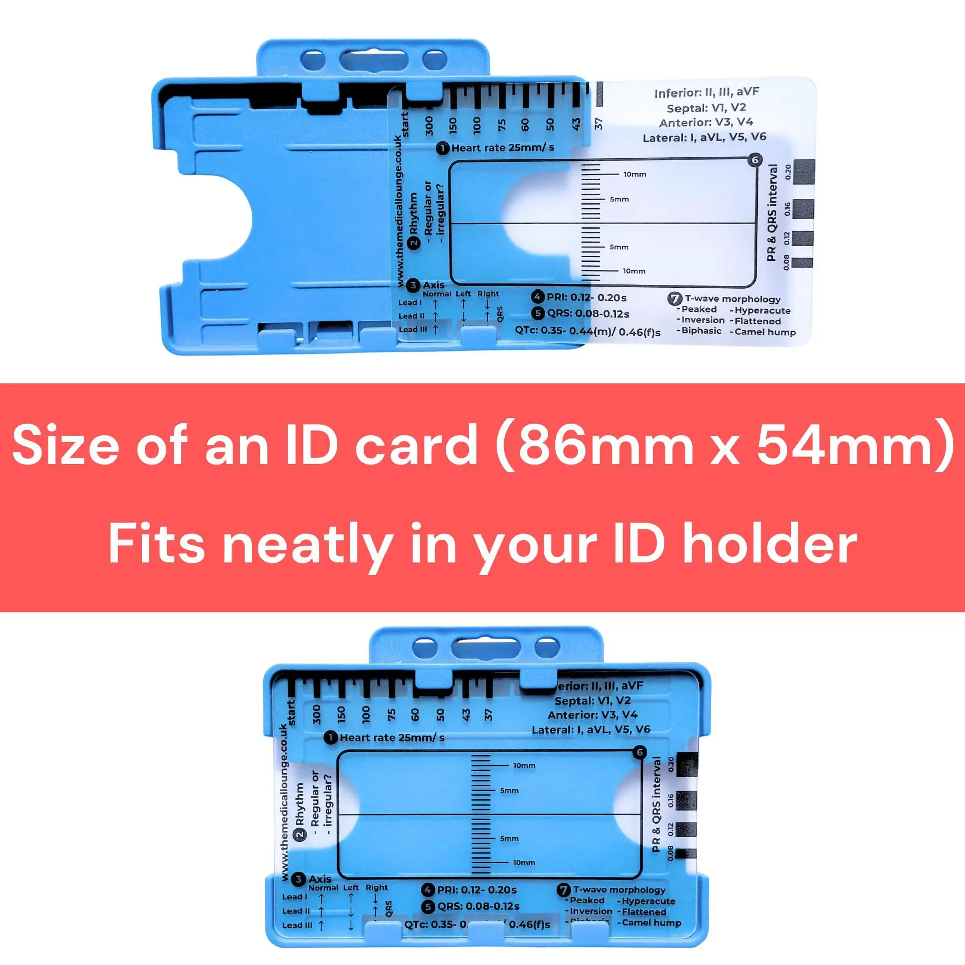 ECG 7단계 눈금자 ECG 해석 보조 눈금자