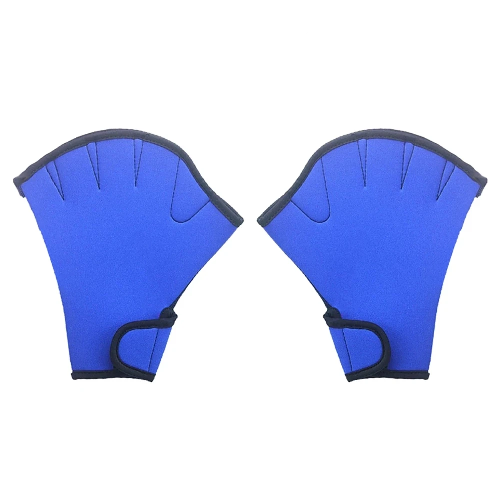 Luvas de natação sem dedos para treinamento, resistência à água, Aqua Fit Paddle, aptidão aquática, 1 par