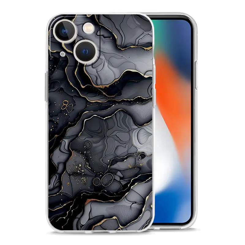 Watercolor Marble Soft Phone Case Cover