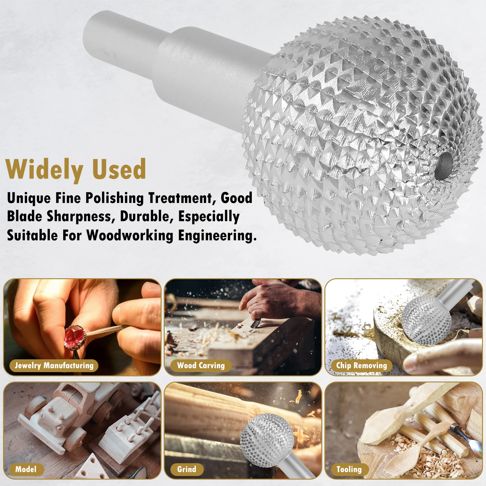 Wood Rasps For Woodworking 2 PCS Wood Bowl Spoon Carving Tool, M14 ...