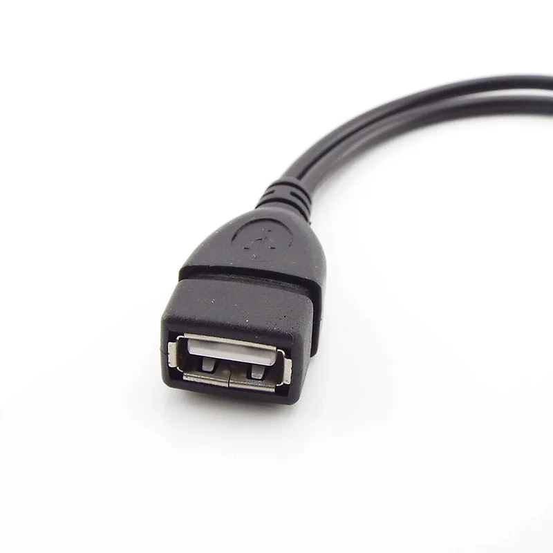 마이크로 USB OTG 케이블 호스트 전원 Y 분배기 USB 어댑터, Mirco 5 핀 수 암 USB 포트 OTG 충전 케이블, 블랙 SW2, 2 in 1